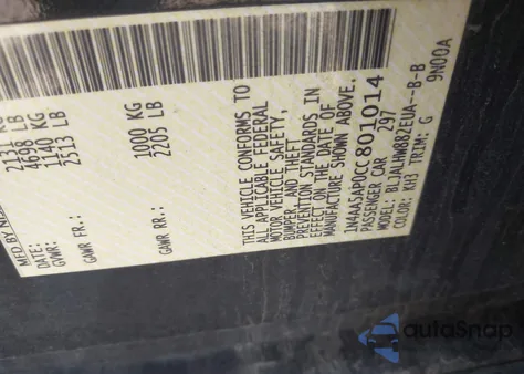 2012 Nissan Maxima 3.5 Sv from USA, damaged, VIN 1N4AA5AP0CC801014